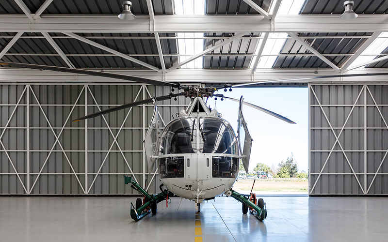 Hangar door installation service repair on hydraulic doors - powerlift - Northwest U.S.A